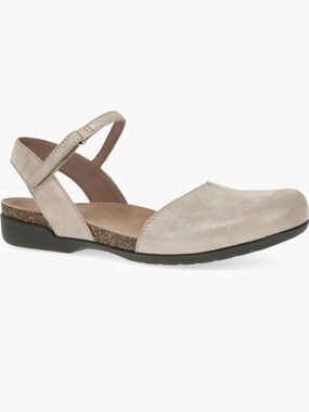 Dansko Women's Beige Sparkle Rowan Suede Size 41 NEW in Box